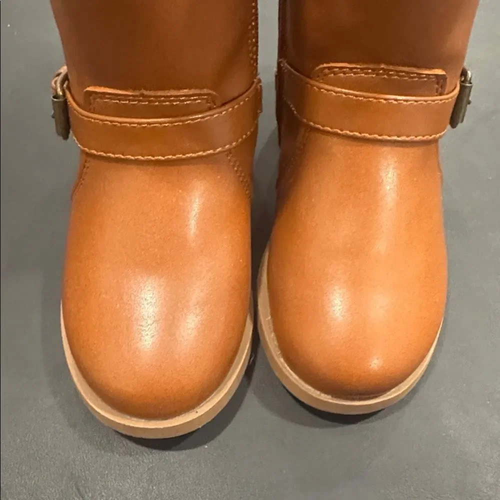 Faux-Leather Buckled Boots for Toddler Girls